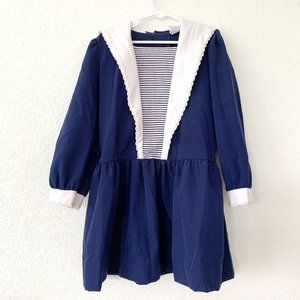 Vintage Polly Flinders Sailor Dress, Size 6x